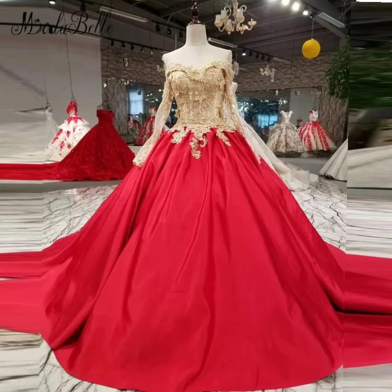 modabelle 2018 Red And Gold Ball Gown Evening Dresses With Sleeves Lace Applique Elegant Arabic Satin Long Formal Gown
modabelle 2018 Red And Gold Ball Gown Evening Dresses With Sleeves Lace Applique Elegant Arabic Satin Long Formal Gown