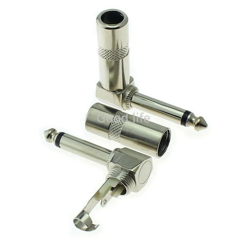 4pcs Metal Jack 6.35 Single Sound Audio Head Double Core Plug Bend 6.5mm Mono Microphone Welding Plug
4pcs Metal Jack 6.35 Single Sound Audio Head Double Core Plug Bend 6.5mm Mono Microphone Welding Plug