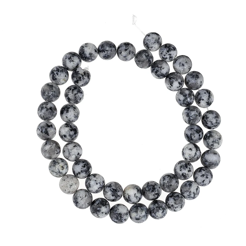 6-10mm Round Natural Stone matt black white spot Stone Loose Strand Beads 15" For DIY for Bracelet Necklace Jewelry Making
6-10mm Round Natural Stone matt black white spot Stone Loose Strand Beads 15" For DIY for Bracelet Necklace Jewelry Making