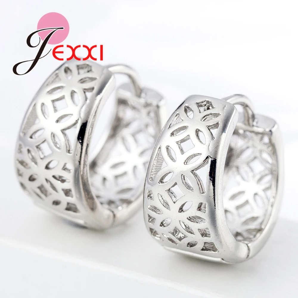 Retro Styles Exquisite Carved Hollow 925 Sterling Silver Hoop Earrings Women Unisex Daily Fashion Brincos Decorations
Retro Styles Exquisite Carved Hollow 925 Sterling Silver Hoop Earrings Women Unisex Daily Fashion Brincos Decorations