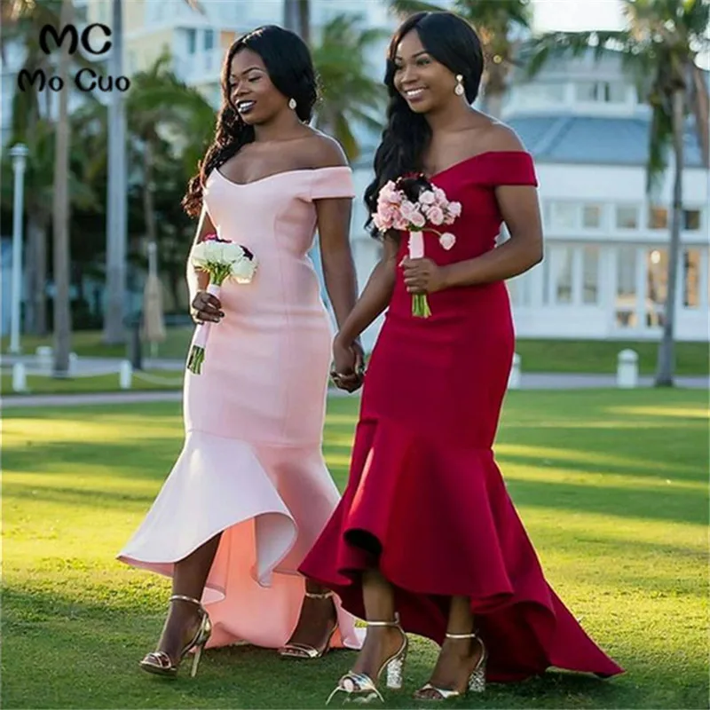 2019 Off Shoulder Bridesmaid Dresses Short Wedding Party Dress Elastic Satin Mermaid Formal Bridesmaid Dress
2019 Off Shoulder Bridesmaid Dresses Short Wedding Party Dress Elastic Satin Mermaid Formal Bridesmaid Dress