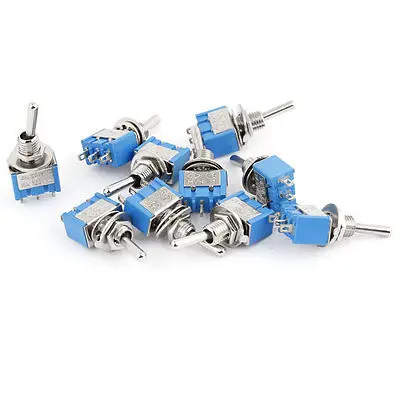 50pcs/lot Machinery AC 125V/6A 250V/3A SPDT On-Off-On Self-lock 3 Positions Car Latching Mini Toggle Switch MTS-103 
50pcs/lot Machinery AC 125V/6A 250V/3A SPDT On-Off-On Self-lock 3 Positions Car Latching Mini Toggle Switch MTS-103