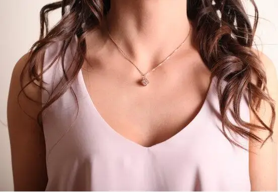 xl 011 2018 hot sale simple and elegant crystal stone geometric element chain necklace female most beautiful jewelry accessorie | Украшения