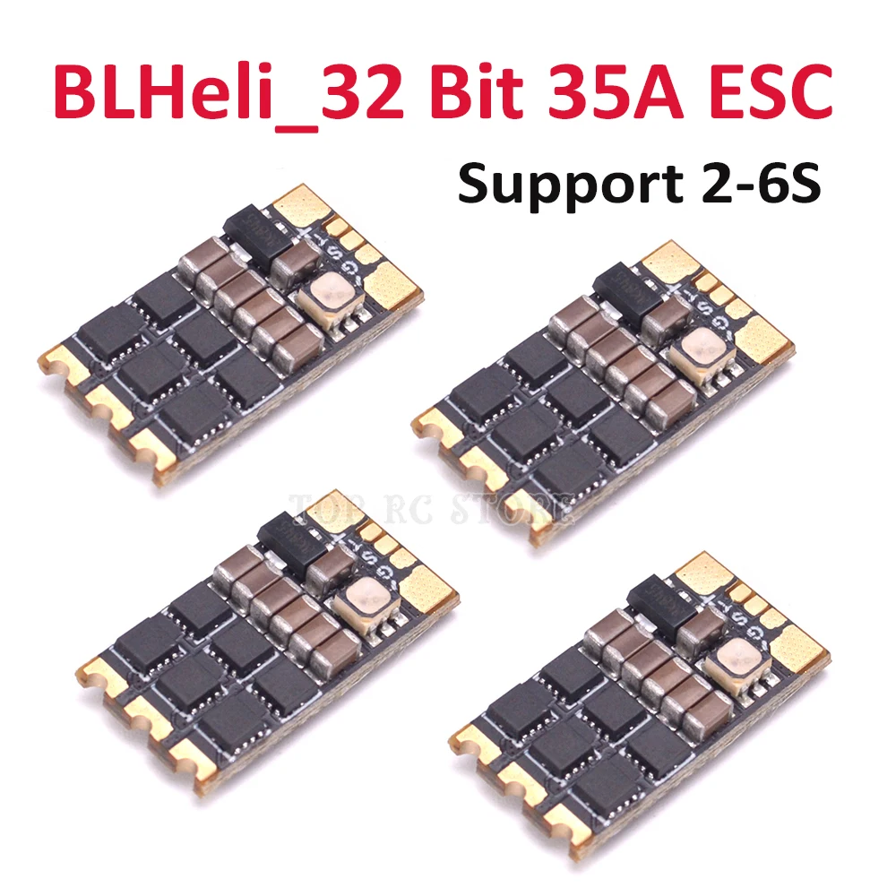 Светодиодная лампа BLHeli_32 BLHeli 32 бит ESC Dshot1200 MultiShot Oneshot 2 6S без BEC для