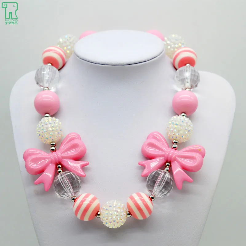 5PCS New Baby Kids Pink Big Bow Necklace Fashion Children Chunky Bubblegum Chokers Girls Jewelry Princess Big Bow Necklace
5PCS New Baby Kids Pink Big Bow Necklace Fashion Children Chunky Bubblegum Chokers Girls Jewelry Princess Big Bow Necklace