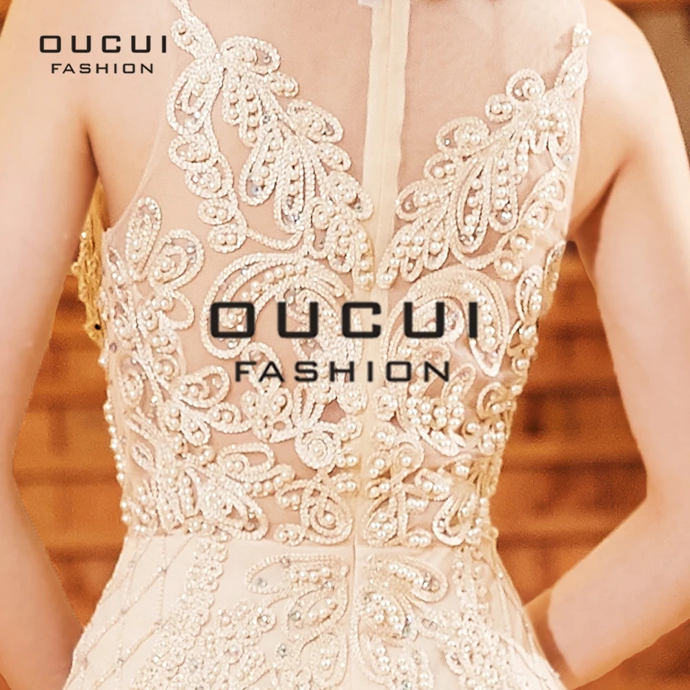 O-Neck Lace Appliques Mermaid Evening Gowns Full Pearls Illusion Floor-length Long Prom Elegant Dresses Party Dress OL103305
O-Neck Lace Appliques Mermaid Evening Gowns Full Pearls Illusion Floor-length Long Prom Elegant Dresses Party Dress OL103305