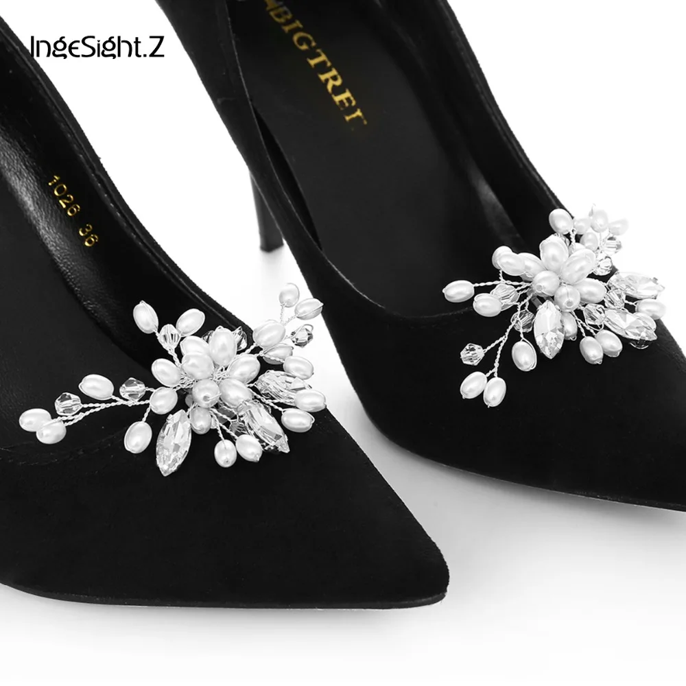 IngeSight.Z 2 Pieces Elegant Pearl Flower Shoe Decoration Fashion Women Anklet Charm Shoe Clip Bridal Wedding Prom Accessories
IngeSight.Z 2 Pieces Elegant Pearl Flower Shoe Decoration Fashion Women Anklet Charm Shoe Clip Bridal Wedding Prom Accessories
