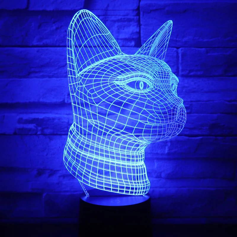 3D LED Night Lights Cat Side with 7 Colors Light for Home Decoration Lamp Amazing Visualization Optical Illusion Awesome
3D LED Night Lights Cat Side with 7 Colors Light for Home Decoration Lamp Amazing Visualization Optical Illusion Awesome