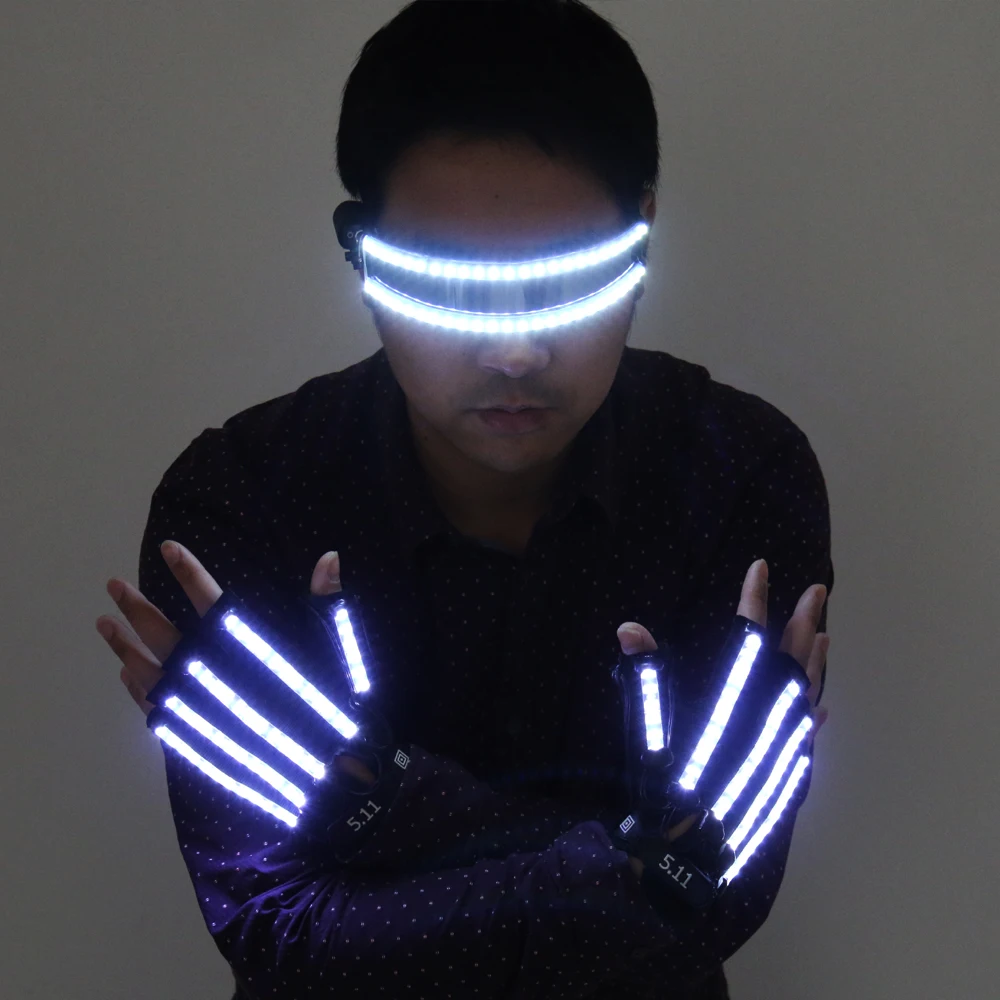 Bright LED Stage Costumes LED Gloves Luminous Glasses Laser Stage Props Party Supplies
Bright LED Stage Costumes LED Gloves Luminous Glasses Laser Stage Props Party Supplies