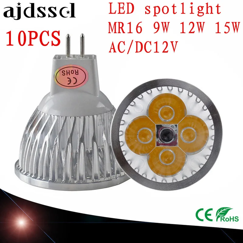 10PCS LED Spotlight Dimmable led spot Lamp Super GU10 9W 12W 15W E27 E14 AC110V 220V MR16 AC&DC12V LED Spot LED Bulbs Lighting
10PCS LED Spotlight Dimmable led spot Lamp Super GU10 9W 12W 15W E27 E14 AC110V 220V MR16 AC&DC12V LED Spot LED Bulbs Lighting