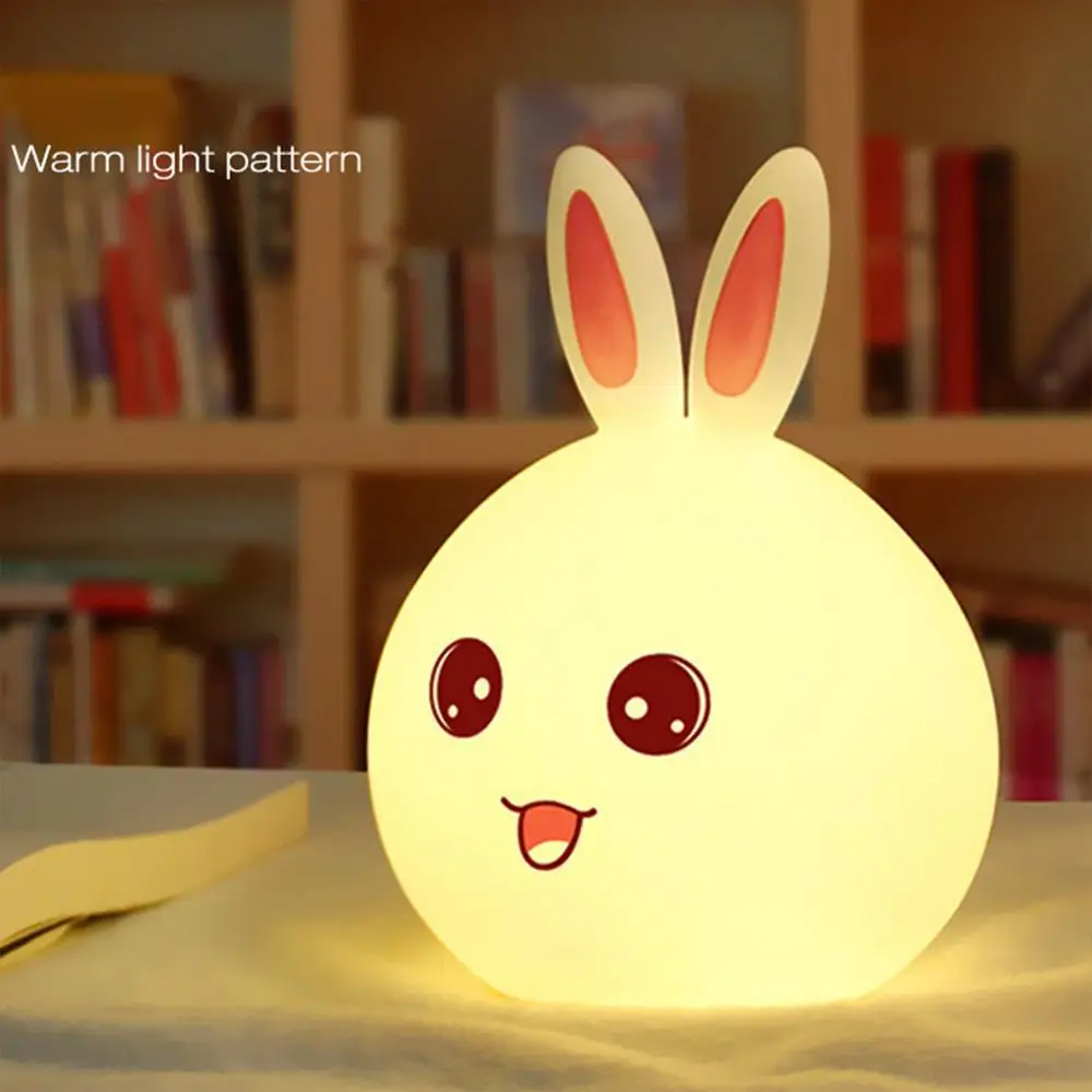 LIGINWAAT New Rabbit LED Night Light For Children Baby Kids Bedside Lamp Multicolor Silicone Touch Sensor Control Nightlight
LIGINWAAT New Rabbit LED Night Light For Children Baby Kids Bedside Lamp Multicolor Silicone Touch Sensor Control Nightlight