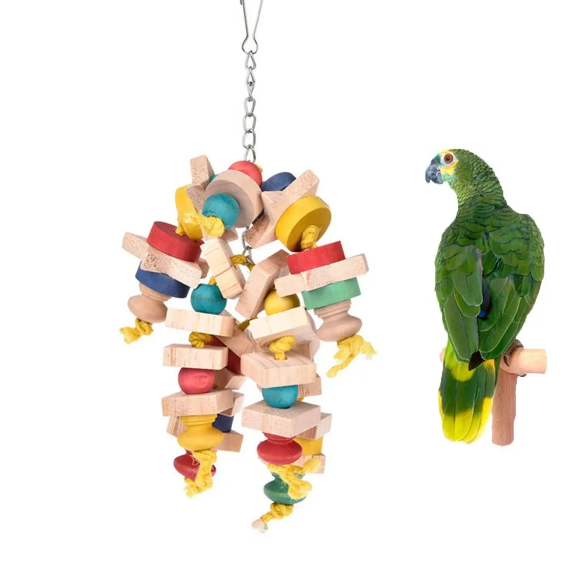 Large Bird Chew Toy Natual Wood Blocks for African Grey Cockatoo Amazon Conure Lovebirds Finch Canary Budgie Cage
Large Bird Chew Toy Natual Wood Blocks for African Grey Cockatoo Amazon Conure Lovebirds Finch Canary Budgie Cage