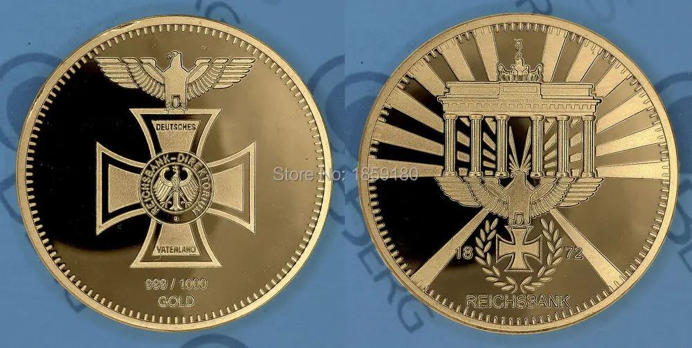 Free Shipping 50pcs/lot,DEUTSCHES REICH - REICHSBANK 1872 1 OZ 24K PURE GOLD PLATED COIN
Free Shipping 50pcs/lot,DEUTSCHES REICH - REICHSBANK 1872 1 OZ 24K PURE GOLD PLATED COIN