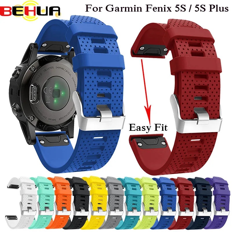 BEHUA 20mm Watchband Strap for Garmin Fenix 5S 5S Plus 6S 6S Pro Watch Bracelet with Quick Release Silicone Easy Fit Wrist Band
BEHUA 20mm Watchband Strap for Garmin Fenix 5S 5S Plus 6S 6S Pro Watch Bracelet with Quick Release Silicone Easy Fit Wrist Band