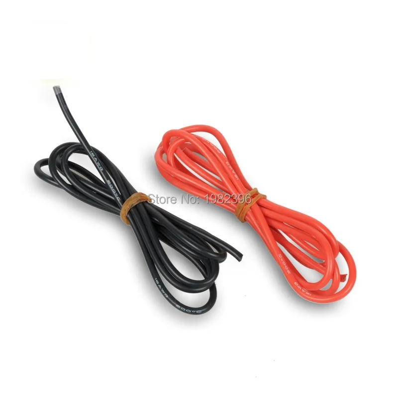 1meter Red+1meter Black 16# 16 AWG 16AWG Heatproof Soft Silicone Silica Gel Wire Connect Cable For RC Model Battery Part
1meter Red+1meter Black 16# 16 AWG 16AWG Heatproof Soft Silicone Silica Gel Wire Connect Cable For RC Model Battery Part