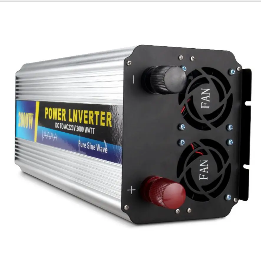 4000w Peak power inverter 2000W pure sine wave inverter 12V DC TO 220V 50HZ AC Pure Sine Wave Power Inverter
4000w Peak power inverter 2000W pure sine wave inverter 12V DC TO 220V 50HZ AC Pure Sine Wave Power Inverter