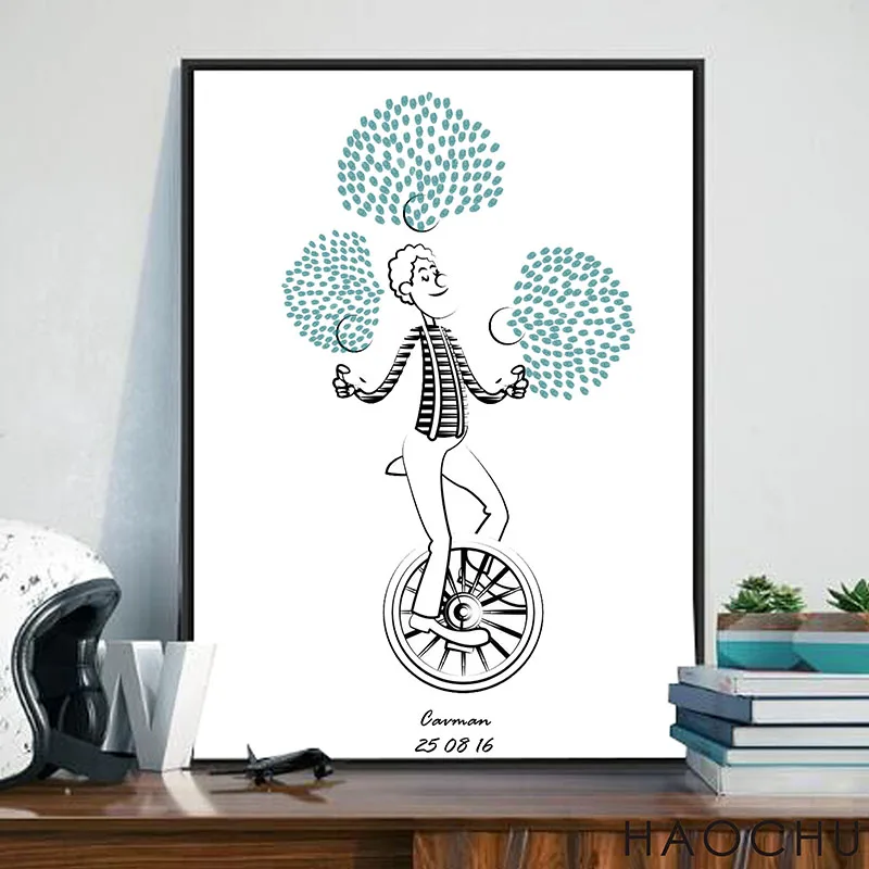 Sweet Gift Wedding Guestbook Fingerprint Signature 1st Baby Shower Creative Cartoon Comic Juggler Cycling Funny Kid's DIY Gift
Sweet Gift Wedding Guestbook Fingerprint Signature 1st Baby Shower Creative Cartoon Comic Juggler Cycling Funny Kid's DIY Gift