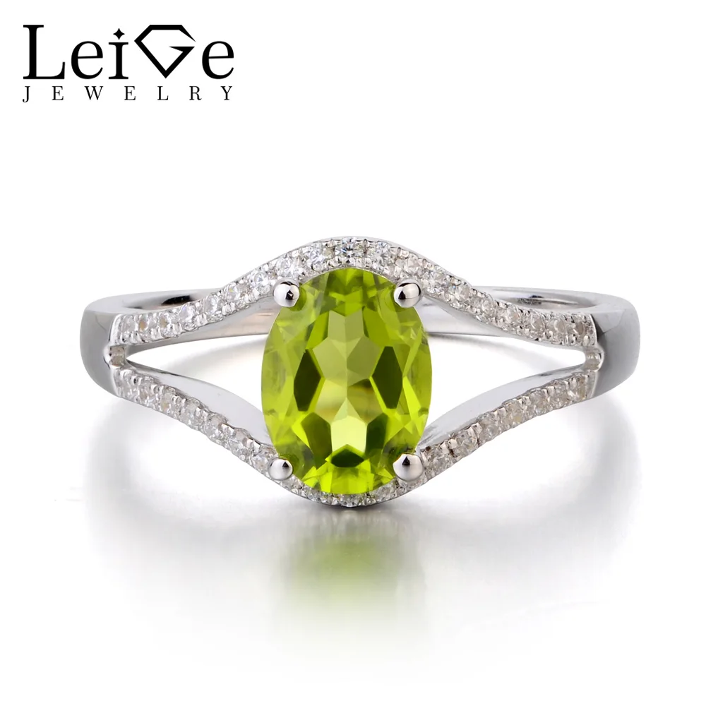 Leige Jewelry Genuine Peridot Promise Cocktail Ring 925 Sterling Silver Oval Cut Gemstone August Birthstone Ring Fine Jewelry
Leige Jewelry Genuine Peridot Promise Cocktail Ring 925 Sterling Silver Oval Cut Gemstone August Birthstone Ring Fine Jewelry