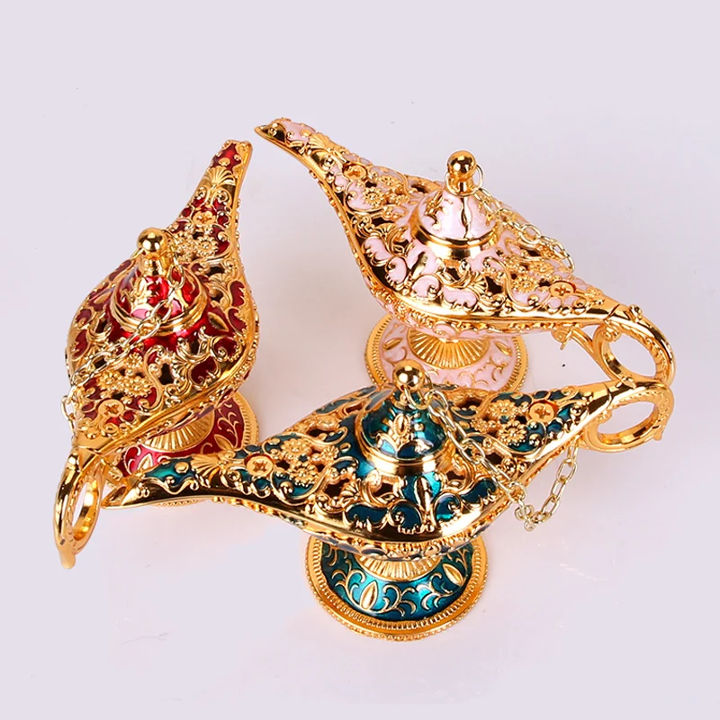 4Colour Home Decor Incense Burners Antique Style Fairy Tale Magic Lamps Tea Pot Genie Lamp Vintage Retro Toys For Children Gifts
4Colour Home Decor Incense Burners Antique Style Fairy Tale Magic Lamps Tea Pot Genie Lamp Vintage Retro Toys For Children Gifts
