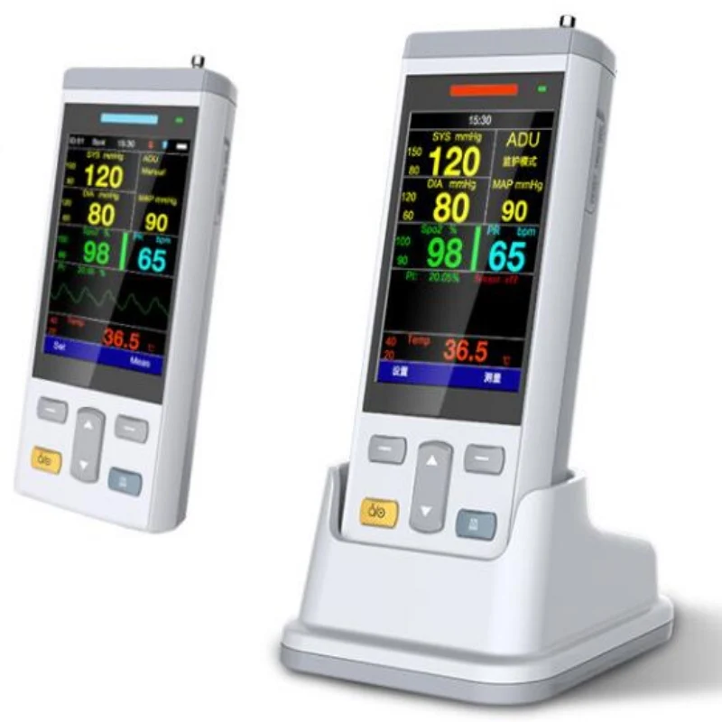 Homecare /Clinic Handheld vital signs monitor Portable monitor Handheld Pulse Oximeter Monitor
Homecare /Clinic Handheld vital signs monitor Portable monitor Handheld Pulse Oximeter Monitor
