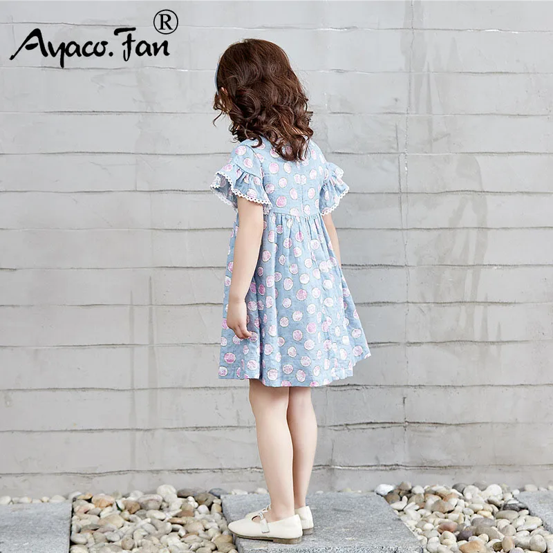 New Dot Print Girls Dresses 2019 Summer Cute Ruffles Short Sleeve Cotton Dress Kids Soft Holiday Loose Tutu Lace Outfits 3-8Y
New Dot Print Girls Dresses 2019 Summer Cute Ruffles Short Sleeve Cotton Dress Kids Soft Holiday Loose Tutu Lace Outfits 3-8Y