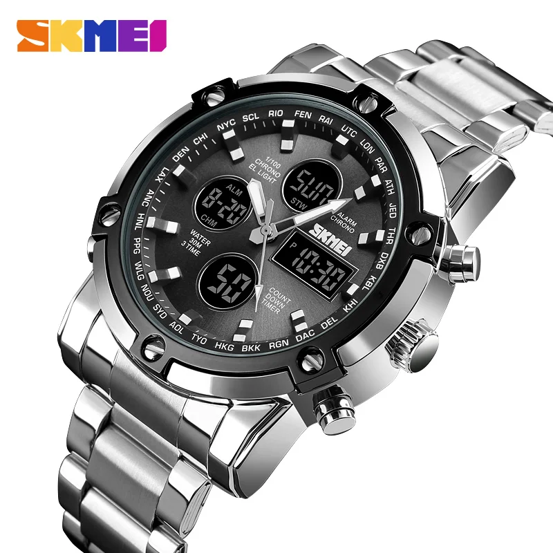 SKMEI Brand Men Digital Watches Fashion Countdown Chronograph Sport Wristwatch Waterproof Luxury Luminous Electronic Watch Clock
SKMEI Brand Men Digital Watches Fashion Countdown Chronograph Sport Wristwatch Waterproof Luxury Luminous Electronic Watch Clock