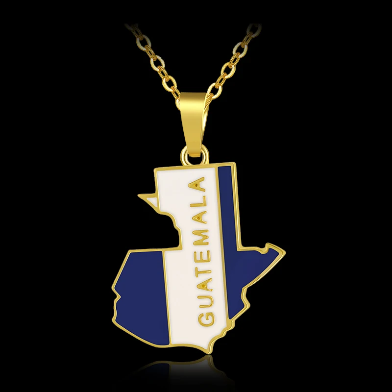 Guatemala Countries Map and Flag pendant necklace for Men/Women Gold color Guatemalan Maps Ethnic Jewelry Patriotic Gift
Guatemala Countries Map and Flag pendant necklace for Men/Women Gold color Guatemalan Maps Ethnic Jewelry Patriotic Gift