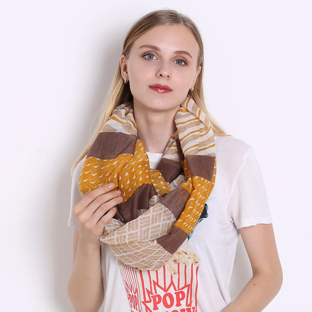 Женский полосатый шарф с принтом балерины | Аксессуары для одежды