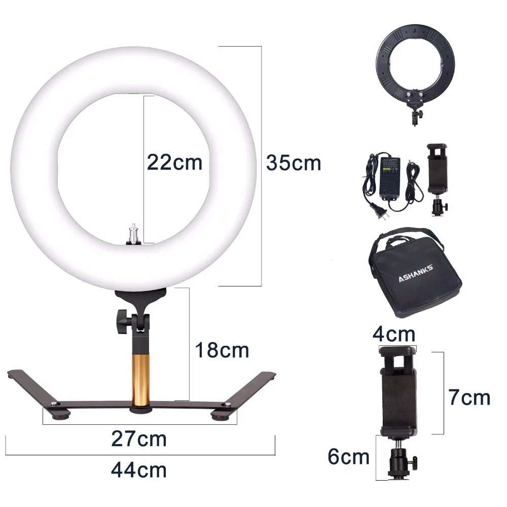 LED Ring Light with Stand Selfie Makeup Lights 40W Photography Lamp Bulbs for Camera Photo Studio Phone Video YouTube Vlogger
LED Ring Light with Stand Selfie Makeup Lights 40W Photography Lamp Bulbs for Camera Photo Studio Phone Video YouTube Vlogger
