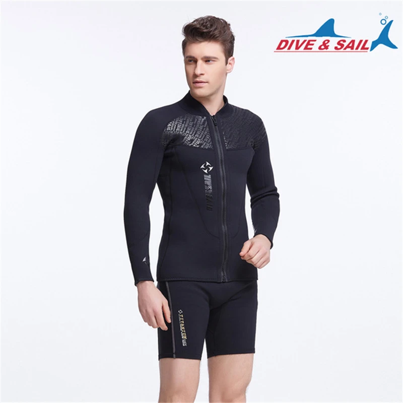 Men's Diving Two Pieces Suits 3mm Neoprene Fabric Inner Thermal Mercerized Cloth Quick Dry Amphibious Swimming Surfing Wears
Men's Diving Two Pieces Suits 3mm Neoprene Fabric Inner Thermal Mercerized Cloth Quick Dry Amphibious Swimming Surfing Wears