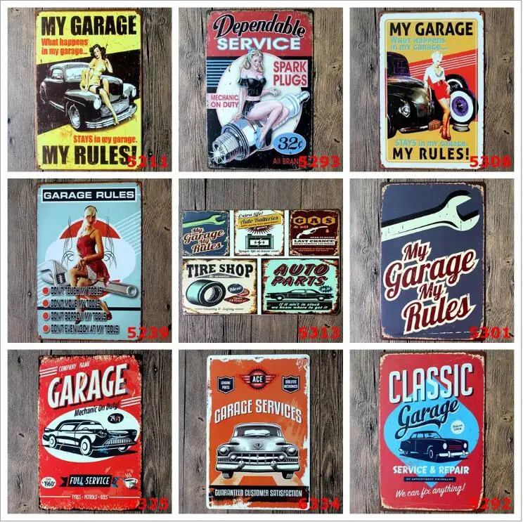 Auto Repair Shop Frosted Tinplate Wall Hangings Painting Poster 20cm*30cm Bedroom Living Room Shop Decoration
Auto Repair Shop Frosted Tinplate Wall Hangings Painting Poster 20cm*30cm Bedroom Living Room Shop Decoration