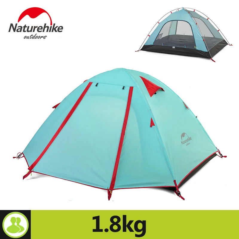 NatureHike двухслойная палатка 2 человека 5 цветов для походов на природе похода