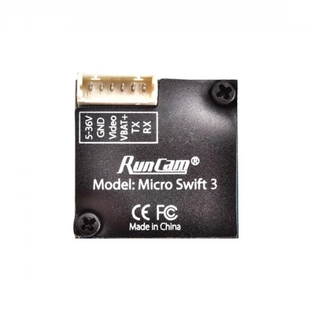 Runcam Micro Swift 3 4:3 600TVL CCD Mini FPV Camera 2.1mm/2.3mm M8 Lens PAL/NTSC OSD Configuration For RC Models Drone Part
Runcam Micro Swift 3 4:3 600TVL CCD Mini FPV Camera 2.1mm/2.3mm M8 Lens PAL/NTSC OSD Configuration For RC Models Drone Part