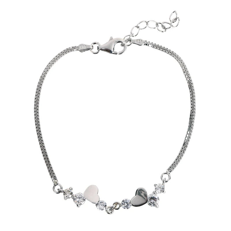 Elegant Bracelets for Women Love Heart Bracelet 925 Sterling Silver Jewelry with High Quality
Elegant Bracelets for Women Love Heart Bracelet 925 Sterling Silver Jewelry with High Quality