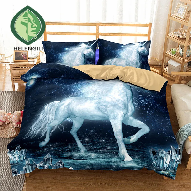 Unicorn 3D Bedding Set Monocerus Print Duvet cover set Twin queen king Beautiful pattern Real effect lifelike bedclothes
Unicorn 3D Bedding Set Monocerus Print Duvet cover set Twin queen king Beautiful pattern Real effect lifelike bedclothes