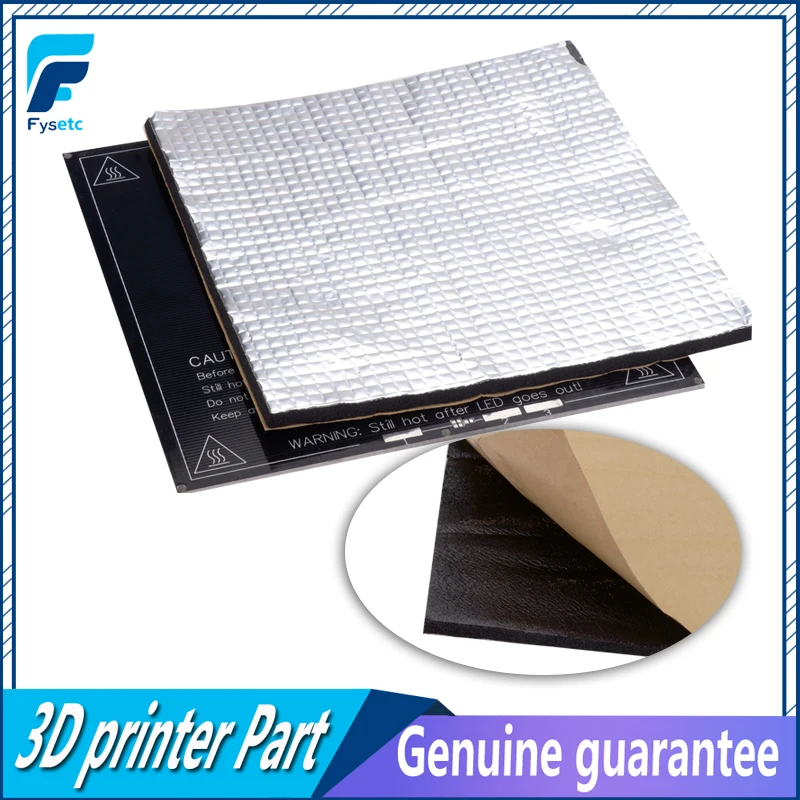 1PC Foil Self-adhesive Insulation Cotton 200*200*10mm Heat Insulation Cotton 10mm Thickness 3D Printer Heating Bed Sticker
1PC Foil Self-adhesive Insulation Cotton 200*200*10mm Heat Insulation Cotton 10mm Thickness 3D Printer Heating Bed Sticker
