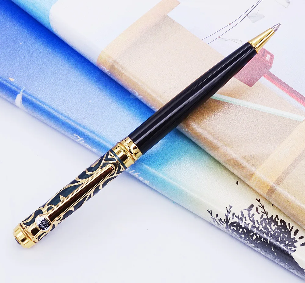 Duke Noble Sapphire Matel Ballpoint Pen with Smooth Refill , Black & Golden Cap Business Office Home and School Supplies
Duke Noble Sapphire Matel Ballpoint Pen with Smooth Refill , Black & Golden Cap Business Office Home and School Supplies