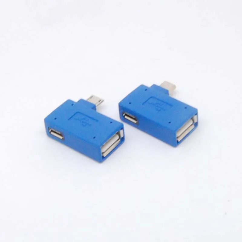 10 шт. правый угол 90 градусов Micro USB 2 0 хост-адаптер OTG & Power телефон планшет |