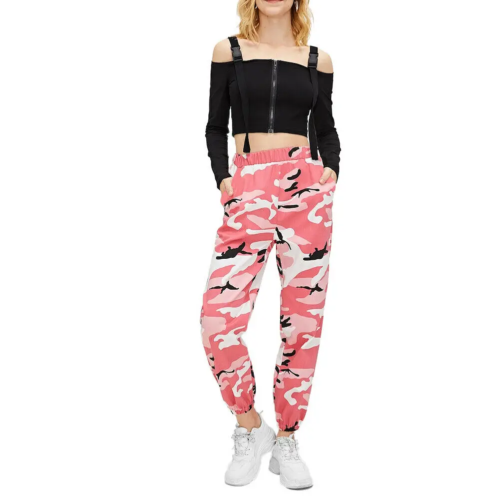 Women High Waist Camouflage Pants Fashion Pantalon Femme Trouser Ankle-Length Sweatpants Cotton Streetwear Camo Pants Femme
Women High Waist Camouflage Pants Fashion Pantalon Femme Trouser Ankle-Length Sweatpants Cotton Streetwear Camo Pants Femme