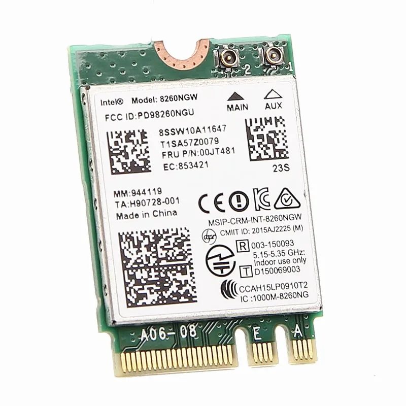 Новинка для IBM Lenovo двухдиапазонный Intel Wireless AC 8260 8260NGW NGFF M.2 802.11ac 867 Мбит/с Wi Fi Bluetooth 4 2