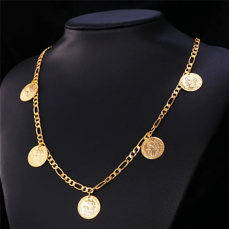 Kpop Coin Necklaces Money Symbol Gold Color Queen Head For Chain Necklace Charms Trendy Pendants Women Cute Girl N208
Kpop Coin Necklaces Money Symbol Gold Color Queen Head For Chain Necklace Charms Trendy Pendants Women Cute Girl N208