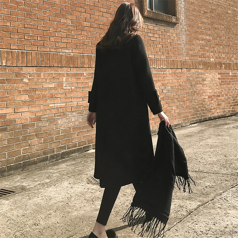 Women Fashion New Autumn Winter Middle Long Woolen Coat Female Slim Warm Thick Blends Jacket Lady Casual Solid Color Outwear C98
Women Fashion New Autumn Winter Middle Long Woolen Coat Female Slim Warm Thick Blends Jacket Lady Casual Solid Color Outwear C98