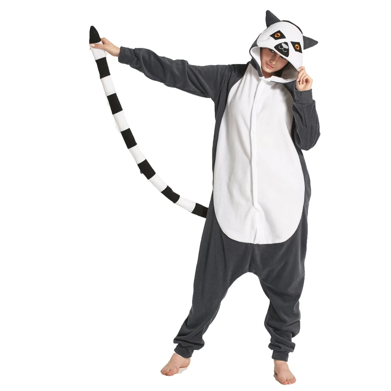 JINUO Лидер продаж Lemur животных для женщин характер стежка пижамный комплект