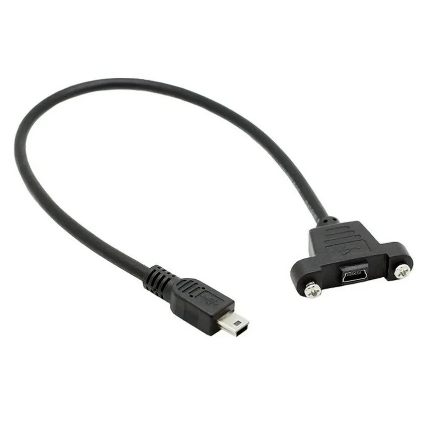 Кабель-удлинитель с винтами для крепления на панели Mini / Micro USB 5Pin «штырь-гнездо»
Кабель-удлинитель с винтами для крепления на панели Mini / Micro USB 5Pin «штырь-гнездо»
