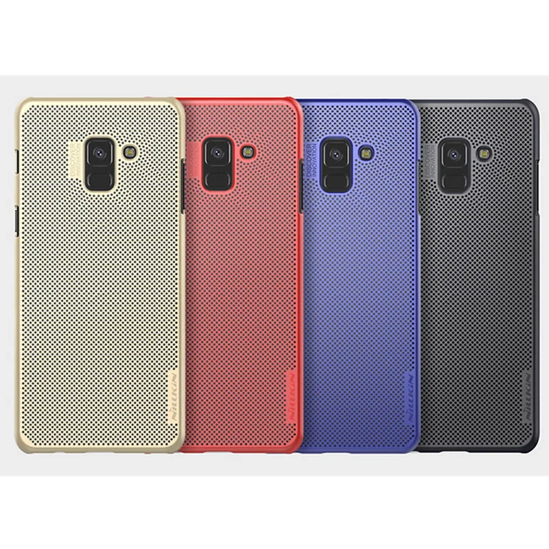 Air case для Samsung Galaxy A8 2018 чехол Nillkin с отводом тепла Матовые чехлы из поликарбоната a8