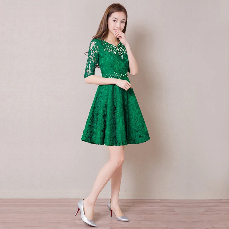 New Bridesmaid Dresses with Half Sleeves Elegant Lace Bride Gown Fashion Ball Prom Party Homecoming/Graduation Formal Dress
New Bridesmaid Dresses with Half Sleeves Elegant Lace Bride Gown Fashion Ball Prom Party Homecoming/Graduation Formal Dress