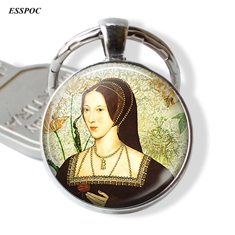 Anne Boleyn подвеска богиня стеклянный кабошон купол ювелирное изделие металлический