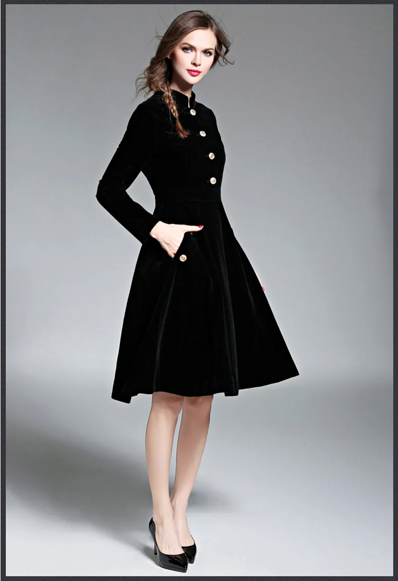 Elegant Black Velvet Dress Winter Dresses Women Nice Vintage Long Sleeve Ladies Office Dresses Party Vestidos Robe Femme Vestido
Elegant Black Velvet Dress Winter Dresses Women Nice Vintage Long Sleeve Ladies Office Dresses Party Vestidos Robe Femme Vestido