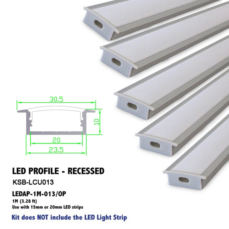 10pcs Recessed Aluminum LED profile led aluminium channel for Double row led strip shell housing 15mm-20mm width
10pcs Recessed Aluminum LED profile led aluminium channel for Double row led strip shell housing 15mm-20mm width