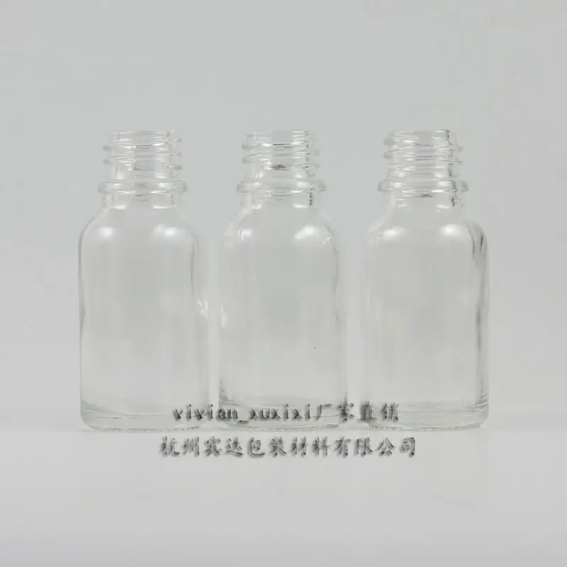 15ml clear Glass Essential Oil Bottle Without any cap,could match with sprayer/pump/dropper cap,glass container 18mm
15ml clear Glass Essential Oil Bottle Without any cap,could match with sprayer/pump/dropper cap,glass container 18mm